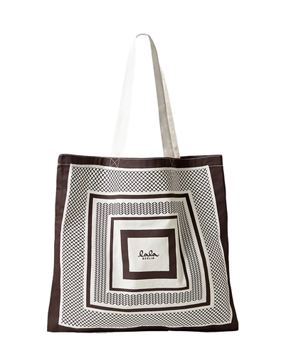 Maja Canvas Tote Net - Brown - Lala Berlin